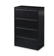 Lateral File Cabinet, 4 Letter/Legal/A4-Size File Drawers, Black, 36 x 18.62 x 52.5 OrdermeInc OrdermeInc