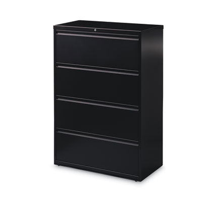 Lateral File Cabinet, 4 Letter/Legal/A4-Size File Drawers, Black, 36 x 18.62 x 52.5 OrdermeInc OrdermeInc