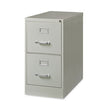 Vertical Letter File Cabinet, 2 Letter Size File Drawers, Light Gray, 15 x 26.5 x 28.37 OrdermeInc OrdermeInc