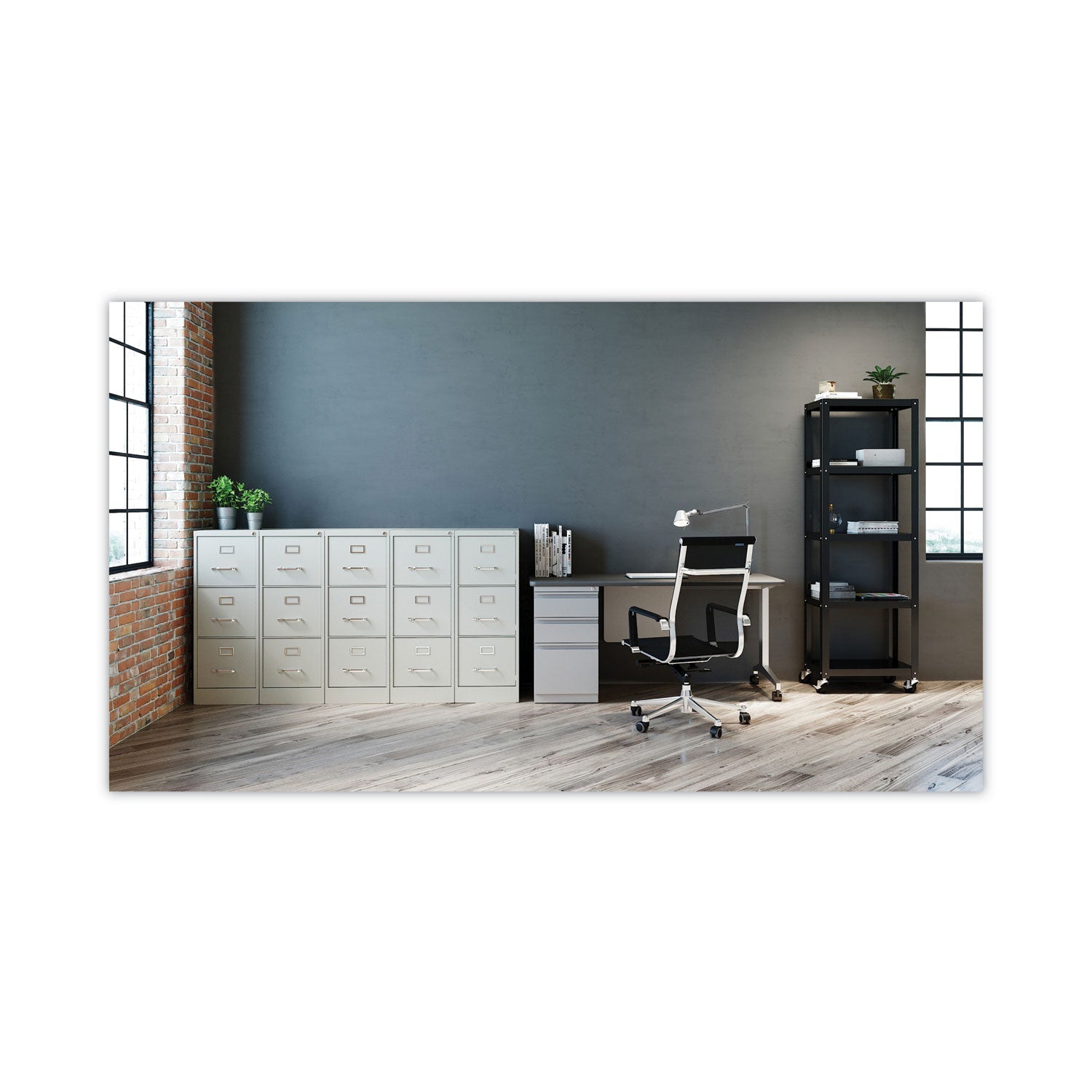 Vertical Letter File Cabinet, 3 Letter-Size File Drawers, Light Gray, 15 x 22 x 40.19 OrdermeInc OrdermeInc