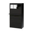 Lateral File Cabinet, 5 Letter/Legal/A4-Size File Drawers, Black, 30 x 18.62 x 67.62 OrdermeInc OrdermeInc