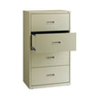 Lateral File Cabinet, 4 Letter/Legal/A4-Size File Drawers, Putty, 30 x 18.62 x 52.5 OrdermeInc OrdermeInc