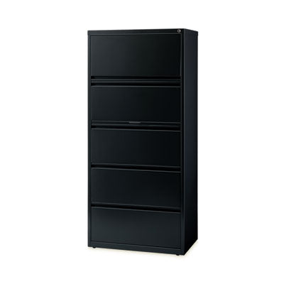 Lateral File Cabinet, 5 Letter/Legal/A4-Size File Drawers, Black, 30 x 18.62 x 67.62 OrdermeInc OrdermeInc