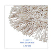 Boardwalk® Wedge Dust Mop Head, Cotton, 17.5 x 13.5, White - OrdermeInc