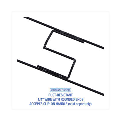Boardwalk® Clip-On Dust Mop Frame, 24w x 5d, Zinc Plated - OrdermeInc