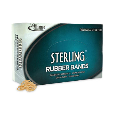 Alliance® Sterling Rubber Bands, Size 8, 0.03" Gauge, Crepe, 1 lb Box, 7,100/Box - OrdermeInc