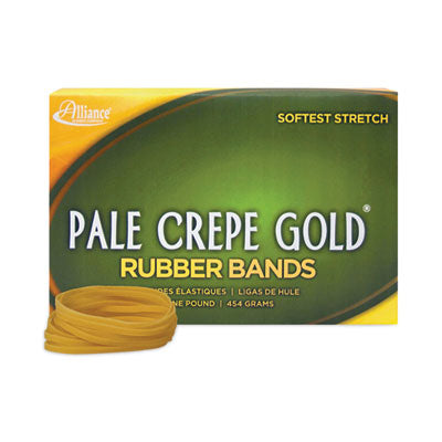Pale Crepe Gold Rubber Bands, Size 32, 0.04" Gauge, Golden Crepe, 1 lb Box, 1,100/Box OrdermeInc OrdermeInc