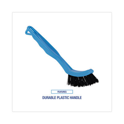 Grout Brush, Black Nylon Bristles, 8.13" Blue Plastic Handle OrdermeInc OrdermeInc