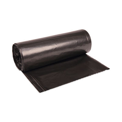 Boardwalk® High-Density Can Liners, 56 gal, 19 mic, 43" x 47", Black, 25 Bags/Roll, 6 Rolls/Carton OrdermeInc OrdermeInc