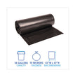 Boardwalk® High-Density Can Liners, 56 gal, 19 mic, 43" x 47", Black, 25 Bags/Roll, 6 Rolls/Carton OrdermeInc OrdermeInc