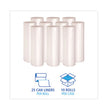 High Density Industrial Can Liners Coreless Rolls, 45 gal, 13 mic, 40 x 48, Natural, 25 Bags/Roll, 10 Rolls/Carton OrdermeInc OrdermeInc