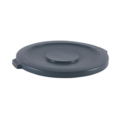 Lids for 44 gal Waste Receptacles, Flat-Top, Round, Plastic Gray OrdermeInc OrdermeInc