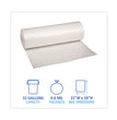 Low-Density Waste Can Liners, 33 gal, 0.6 mil, 33 x 39, White, 25 Bags/Roll, 6 Rolls/Carton OrdermeInc OrdermeInc