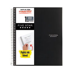 Five Star® Wirebound Notebook with 2 Pockets, 1-Subject, Quadrille Rule (4 sq/in), Randomly Assorted Cover Color, (100) 11 x 8.5 Sheets - OrdermeInc