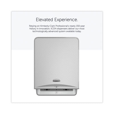 Kimberly-Clark Professional* ICON Automatic Roll Towel Dispenser, 20.12 x 16.37 x 13.5, Silver Mosaic - OrdermeInc
