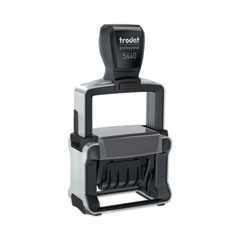 Trodat® Professional 5-in-1 Date Stamp, Self-Inking, 1 x 1.63, Blue/Red OrdermeInc OrdermeInc