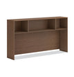 Mod Desk Hutch, 3 Compartments, 72w x 14d x 39.75h, Sepia Walnut OrdermeInc OrdermeInc