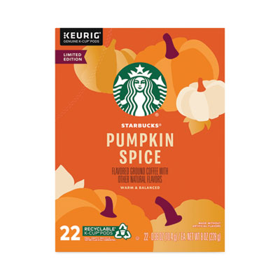 Pumpkin Spice Coffee, K-Cups, 22/Box, 4 Boxes/Carton OrdermeInc OrdermeInc