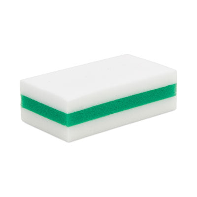 eXpunge Sponges, 4.75 x 2.5, 1.13" Thick, White/Green, 24/Carton OrdermeInc OrdermeInc
