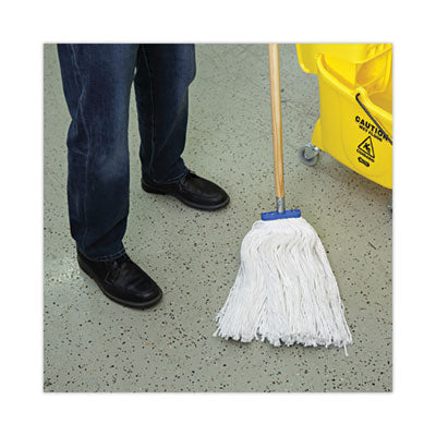 Cut-End Lie-Flat Wet Mop Head, Rayon, 24oz, White, 12/Carton OrdermeInc OrdermeInc