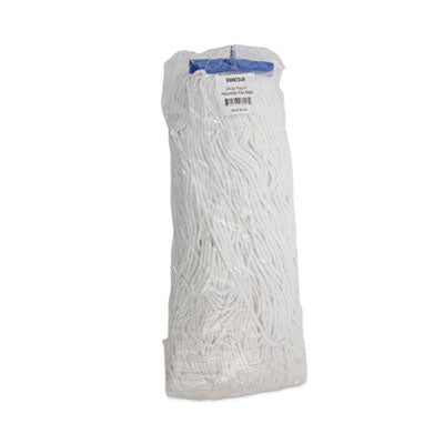 Cut-End Lie-Flat Wet Mop Head, Rayon, 24oz, White, 12/Carton OrdermeInc OrdermeInc