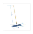 Dry Mopping Kit, 24 x 5 Blue Synthetic Head, 60" Natural Wood/Metal Handle OrdermeInc OrdermeInc