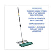 Microfiber Cleaning Kit, 18" Wide Blue/Green Microfiber Head, 35" to 60" Gray Aluminum Handle OrdermeInc OrdermeInc