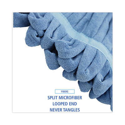 Microfiber Looped-End Wet Mop Heads, Medium, Blue, 12/Carton, 12/Carton OrdermeInc OrdermeInc