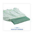 Microfiber Looped-End Wet Mop Heads, Medium, Green, 12/Carton OrdermeInc OrdermeInc