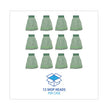 Microfiber Looped-End Wet Mop Heads, Medium, Green, 12/Carton OrdermeInc OrdermeInc