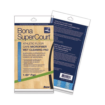 Bona® SuperCourt Athletic Floor Care Microfiber Wet Tacking Pad, 60", Light/Dark Blue OrdermeInc OrdermeInc