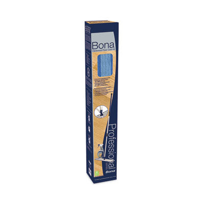 BONA US Hardwood Floor Care Kit, 18" Wide Microfiber Head, 72" Silver/Blue Aluminum Handle - OrdermeInc