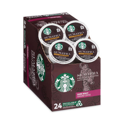 Sumatra Coffee K-Cups, Sumatran, K-Cup, 24/Box - OrdermeInc