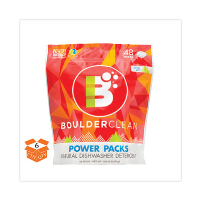 Dishwasher Detergent Power Packs, Citrus Zest, 48 Tab Pouch, 6/Carton OrdermeInc OrdermeInc