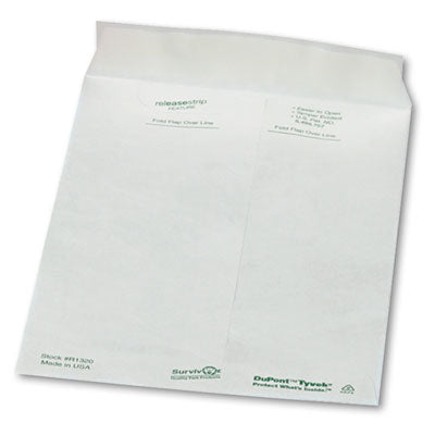 Survivor® Lightweight 14 lb Tyvek Catalog Mailers, #6 1/2, Square Flap, Redi-Strip Adhesive Closure, 6 x 9, White, 100/Box OrdermeInc OrdermeInc