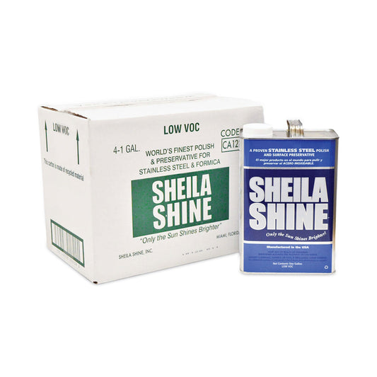 Low VOC Stainless Steel Cleaner and Polish, 1 gal Can, 4/Carton - OrderMe