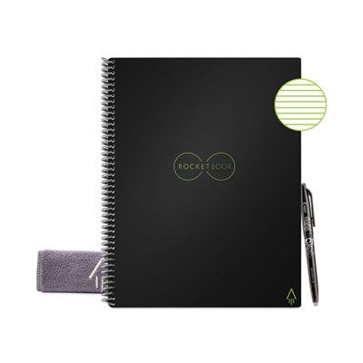 Core Smart Notebook, Medium/College Rule, Black Cover, (16) 11 x 8.5 Sheets - OrdermeInc