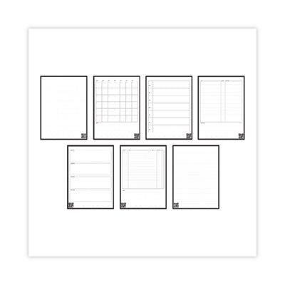 Fusion Smart Notebook, Seven Assorted Page Formats, Gray Cover, (21) 11 x 8.5 Sheets - OrdermeInc