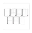 Fusion Smart Notebook, Seven Assorted Page Formats, Gray Cover, (21) 11 x 8.5 Sheets - OrdermeInc