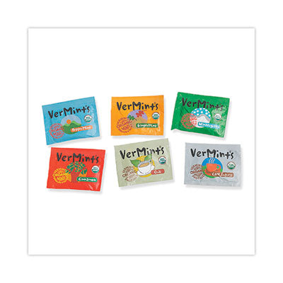 VerMints Organic Mints/Pastilles, Assorted Flavors, 2 Mints/0.7 oz Individually Wrapped, 120/Box OrdermeInc OrdermeInc