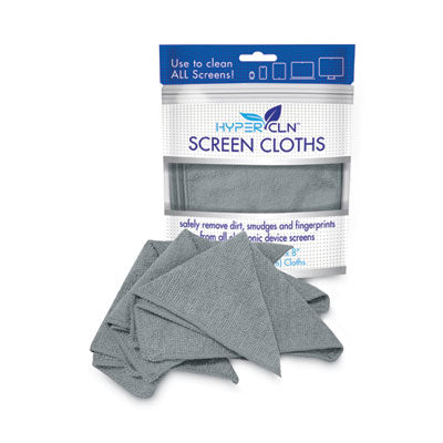 HYPERCLN Screen Cloths, 8 x 8, Unscented, Blue, 3/Pack OrdermeInc OrdermeInc