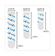 Assorted Refill Strips, Removable, (8) Small 0.75 x 1.75, (4) Medium 0.75 x 2.75, (4) Large 0.75 x 3.75, Clear, 16/Pack - OrdermeInc