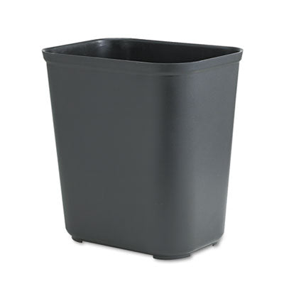 Rubbermaid® Commercial Fiberglass Wastebasket, 7 gal, Fiberglass, Black OrdermeInc OrdermeInc