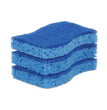 Scotch-Brite® Non-Scratch Multi-Purpose Scrub Sponge, 4.4 x 2.6, 0.8" Thick, Blue, 3/Pack - OrdermeInc