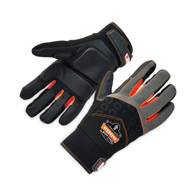 ProFlex 9001 Full-Finger Impact Gloves, Black, Medium, Pair - OrdermeInc