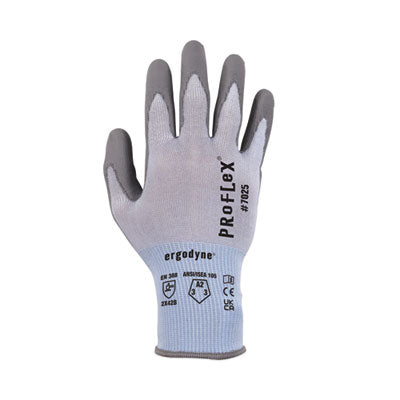 ProFlex 7025 ANSI A2 PU Coated CR Gloves, Blue, Medium, Pair - OrdermeInc