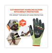 ProFlex 7141 ANSI A4 DIR Nitrile-Coated CR Gloves, Lime, 2X-Large, Pair - OrdermeInc