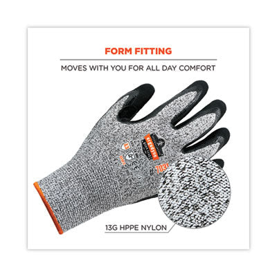 ProFlex 7031 ANSI A3 Nitrile-Coated CR Gloves, Gray, Large, Pair - OrdermeInc