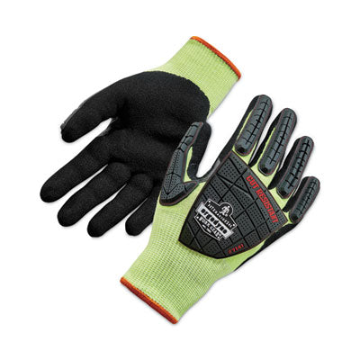 ProFlex 7141 ANSI A4 DIR Nitrile-Coated CR Gloves, Lime, X-Large, Pair - OrdermeInc