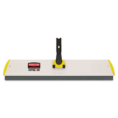 Rubbermaid® Commercial HYGEN Quick Connect S-S Frame, Squeegee, 24w x 4 1/2d, Aluminum, Yellow - OrdermeInc